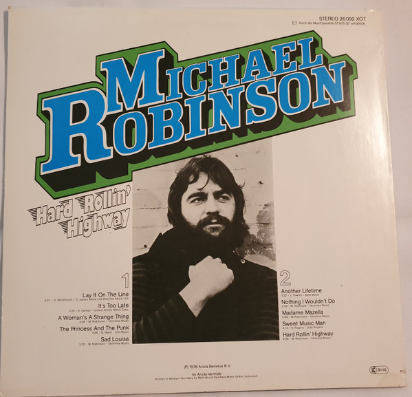 Album herunterladen Michael Robinson - Hard Rollin Highway