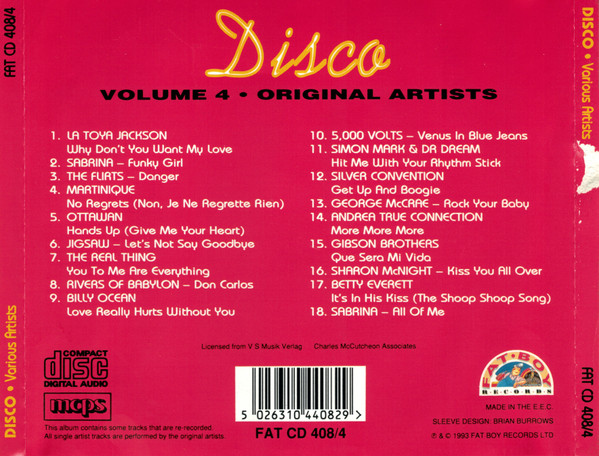 Album herunterladen Various - Disco Volume Four