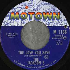 The Jackson 5 - The Love You Save album cover