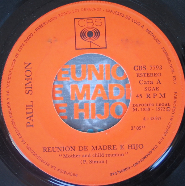 ladda ner album Paul Simon - Reunion De Madre E Hijo Paranoia Blues