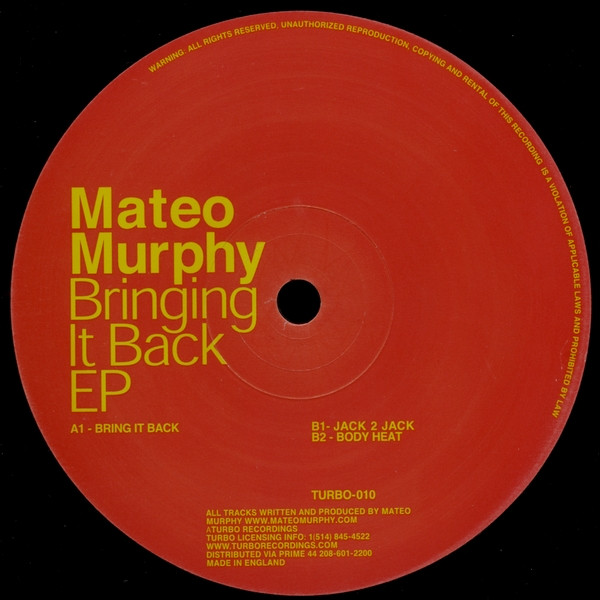 Mateo Murphy – Bringing It Back EP