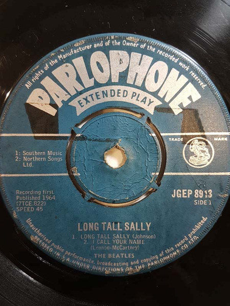 The Beatles – Long Tall Sally (1964, Blue Label, Vinyl) - Discogs