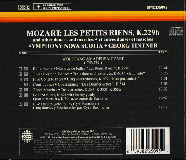 ladda ner album Wolfgang Amadeus Mozart, Georg Tintner - Les Petits Riens K299b and Other Dances and Marches
