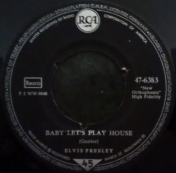 Elvis Presley – Baby Let's Play House / I'm Left, You're Right 