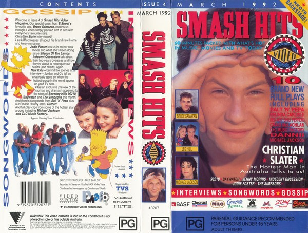 Smash Hits The Video Magazine Issue 4 (1992, VHS) - Discogs