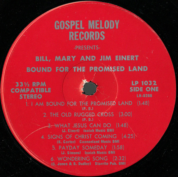 baixar álbum Bill, Mary & Jim Einert - Bound For The Promised Land