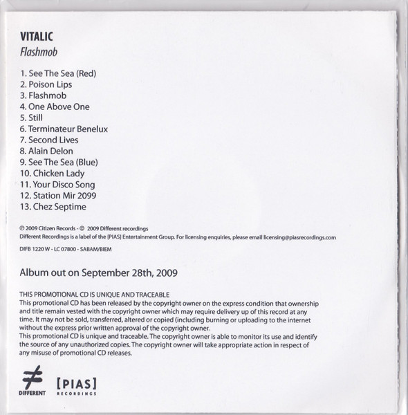 Vitalic - Flashmob | Releases | Discogs