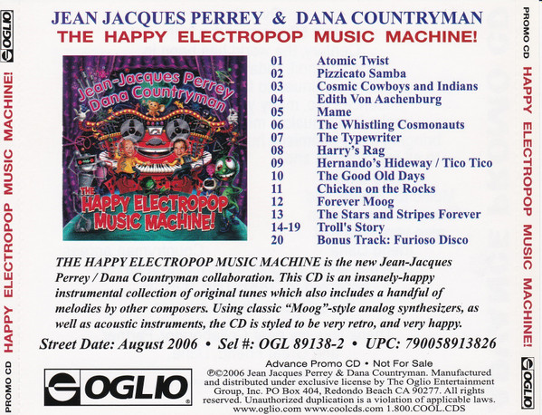 télécharger l'album JeanJacques Perrey & Dana Countryman - The Happy Electropop Music Machine