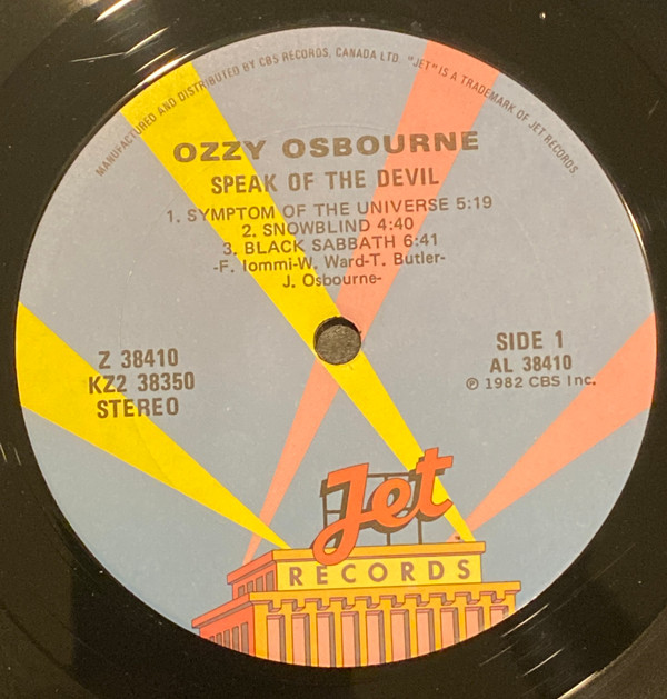 Ozzy Osbourne - Speak Of The Devil (2LP) [Vinyl] | Jet Records (KZ2 38350) - 4