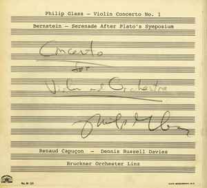 Renaud Capuçon - Glass/Bernstein Concertos