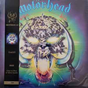 Motörhead – Overkill (2022, Clear w/Blue & Yellow Swirls, Vinyl 