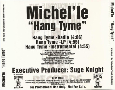 Michel'le – Hang Tyme (1998, CD) - Discogs