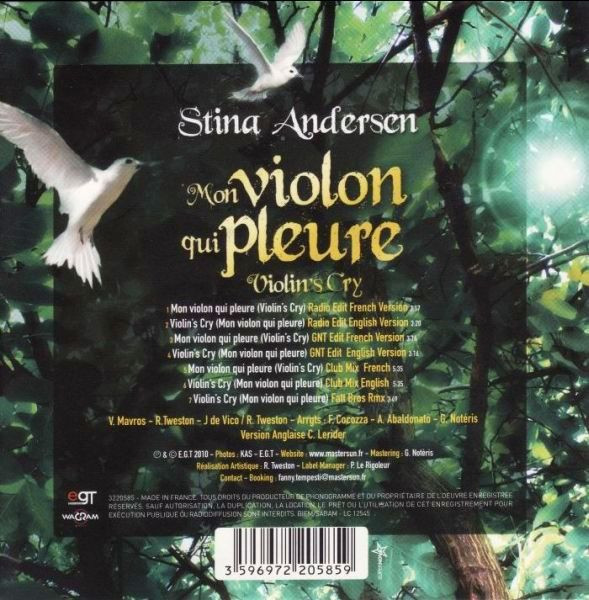 télécharger l'album Stina Andersen - Mon Violon Qui Pleure Violins Cry