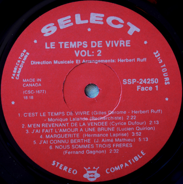 descargar álbum Various - Le Temps De Vivre
