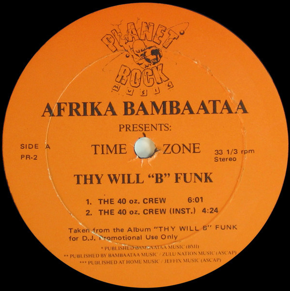 Afrika Bambaataa Presents Time Zone – Thy Will 
