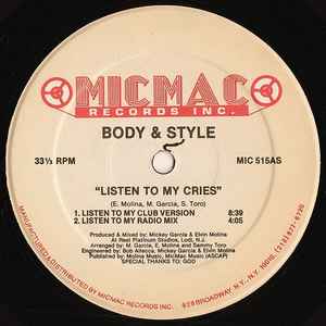 Body & Style - Listen To My Cries album cover