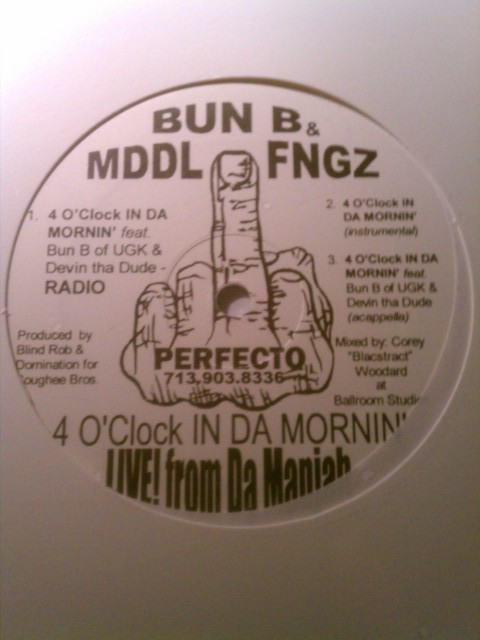 télécharger l'album Bun B & Mddl Fngz - 4 OClock In Da Mornin