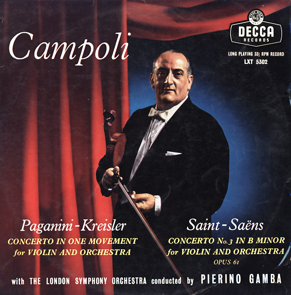 Campoli, Paganini - Kreisler / Saint-Saëns, The London Symphony