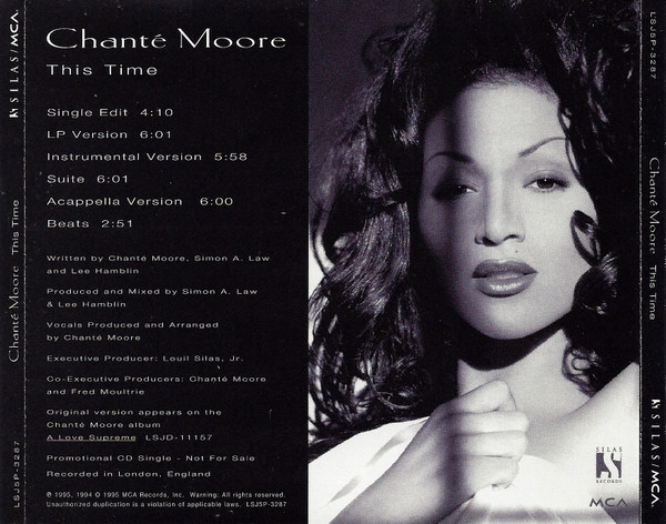 Chanté Moore – This Time (The Bomb Mix) (Company Sleeve, Vinyl