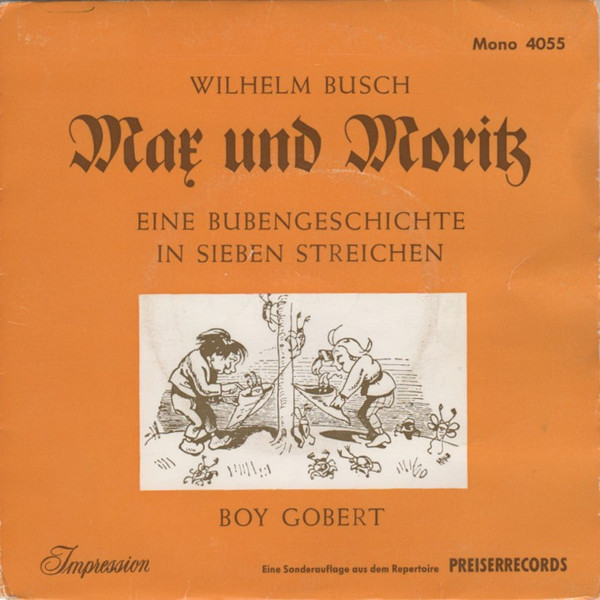 descargar álbum Boy Gobert Wilhelm Busch - Max Und Moritz