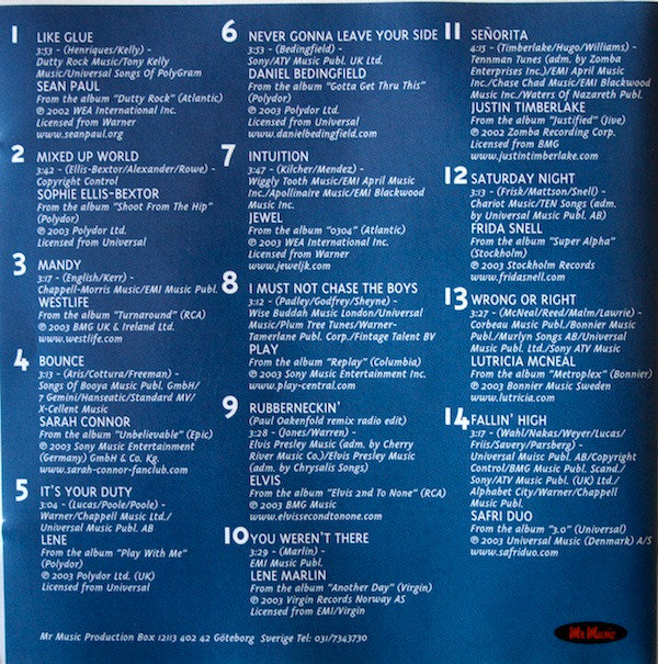 last ned album Various - Mr Music Hits 12 2003
