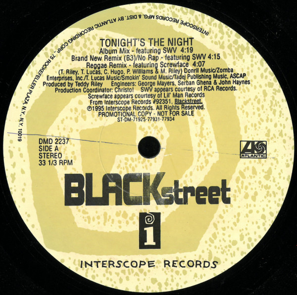 Blackstreet – Tonight's The Night (1995, CD) - Discogs