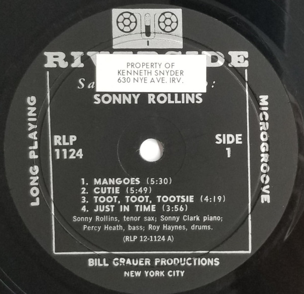 Sonny Rollins / Benny Golson – Saxes In Stereo (1959, Vinyl) - Discogs