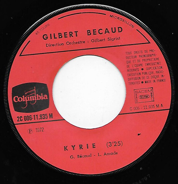 télécharger l'album Gilbert Bécaud - Kyrie Les Croix