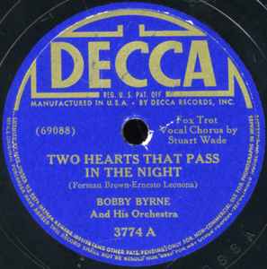 Bobby Byrne And His Orchestra - Two Hearts That Pass In The Night / These Things You Left Me  album cover