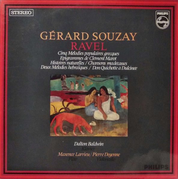 Ravel Gerard Souzay Cinq Melodies Populaires Grecques Epigrammes De Clement Marot Histoires Naturelles Chansons Madecasses Deux Melodies Hebraiques Don Quichotte A Dulcinee 1970 Vinyl Discogs