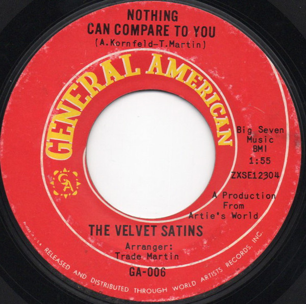 ladda ner album The Velvet Satins - Nothing Can Compare To You
