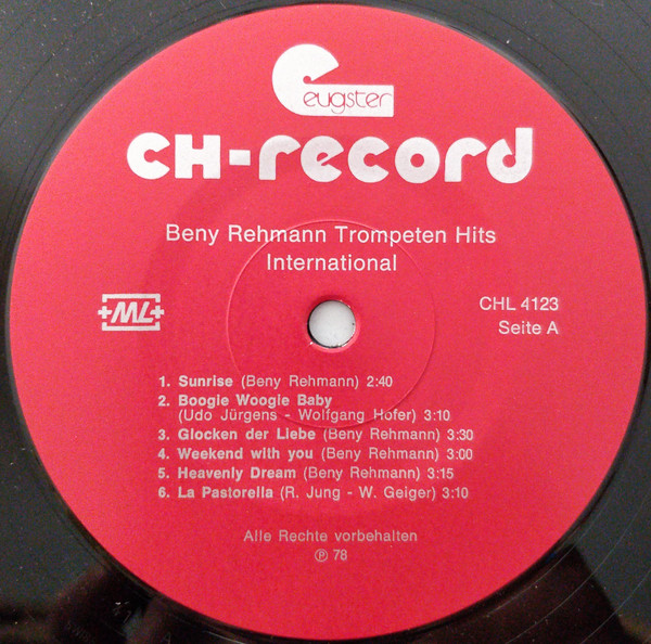 télécharger l'album Beny Rehmann - Trompeten Hits International