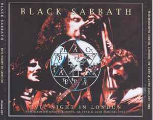 Black Sabbath – Evil Night In London (2010, CDr) - Discogs