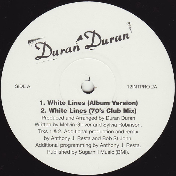 Duran Duran – White Lines (1995, Vinyl) - Discogs