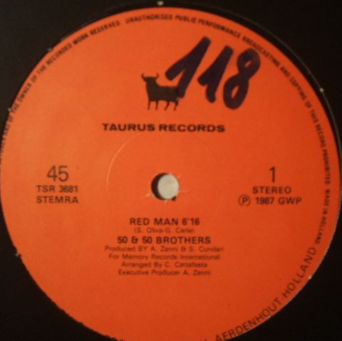 50 & 50 Brothers – Red Man (1987, Vinyl) - Discogs