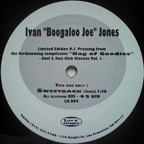 télécharger l'album Ivan 'Boogaloo' Joe Jones - Sweetback