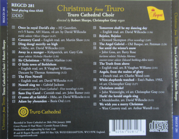 descargar álbum Download Truro Cathedral Choir Directed By Robert Sharpe - Christmas From Truro album