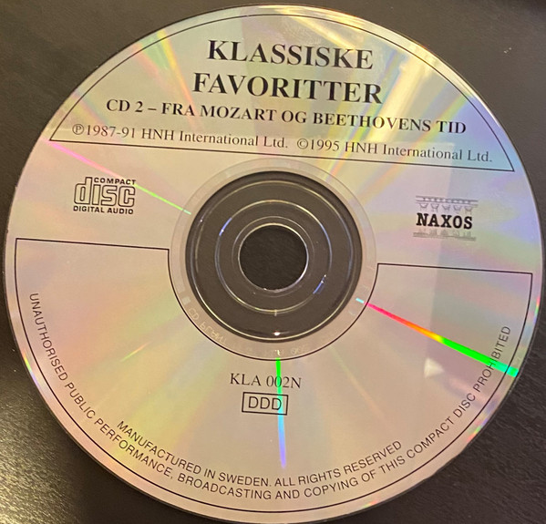 descargar álbum Various - Klassiske Favoritter