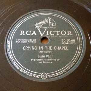 June Valli - Crying In The Chapel / Love Every Moment You Live (Shellac