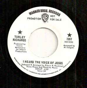 Turley Richards - I Heard The Voice Of Jesus album cover