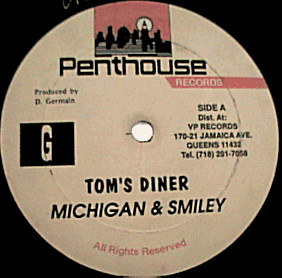 Michigan & Smiley – Tom's Diner (1990, Vinyl) - Discogs