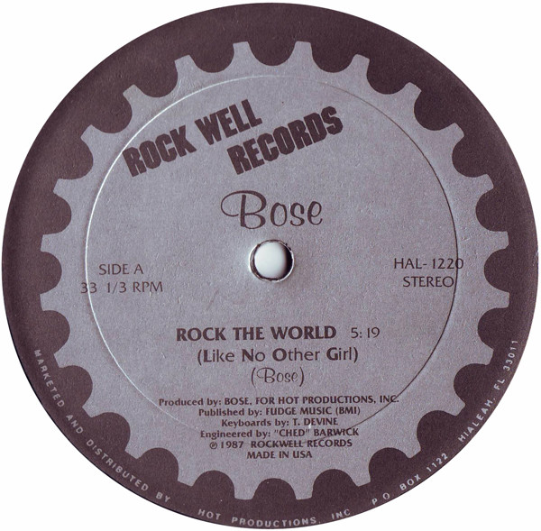 Bose – Rock The World (Like No Other Girl) (1987, Grey Clear Vinyl 