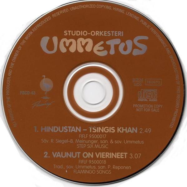 Studio-orkesteri Ummetus – Hindustan - Tsingis Khan / Vaunut On Vierineet  (CD) - Discogs