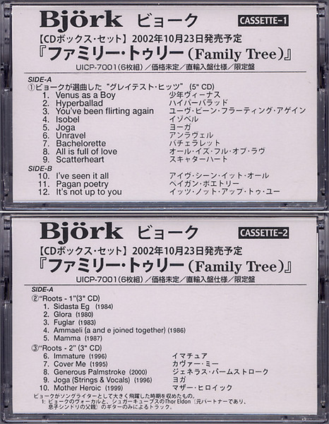 Björk - Family Tree | Releases | Discogs