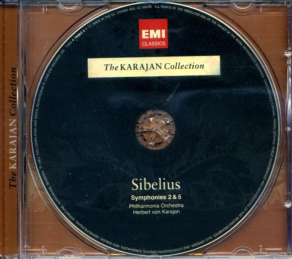 Album herunterladen Sibelius Philharmonia Orchestra, Herbert Von Karajan - Symphonies 2 5