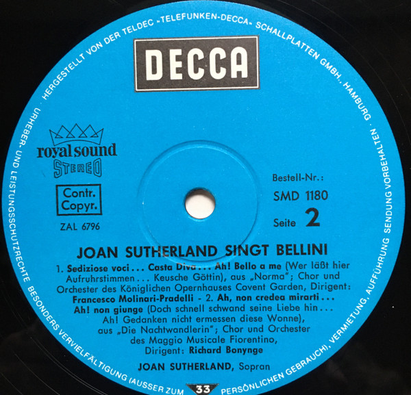 télécharger l'album Joan Sutherland - Joan Sutherland singt Bellini