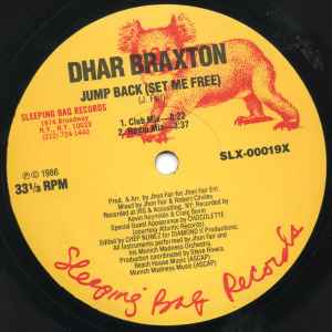 Dhar Braxton - Jump Back (Set Me Free) album cover