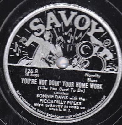 ladda ner album Bonnie Davis With The Piccadilly Pipers - Shoo Shoo Baby Youre Not Doin Your Home Work Like You Used To Do