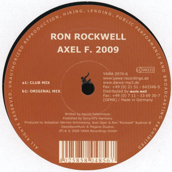 ladda ner album Ron Rockwell - Axel F 2009