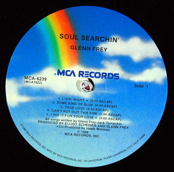 Glenn Frey - Soul Searchin' | MCA Records (MCA-6239) - 3